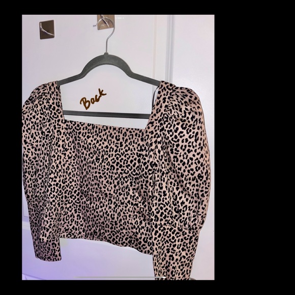 Zara Leopard Cropped Corset top - Picture 2 of 4
